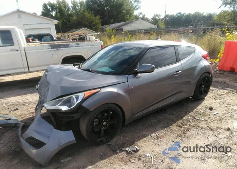 2017 Hyundai Veloster из США, поврежденный, VIN KMHTC6AD9HU323326